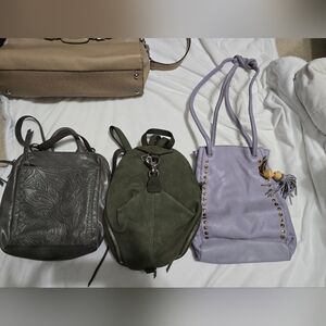 Green Suede Backpack